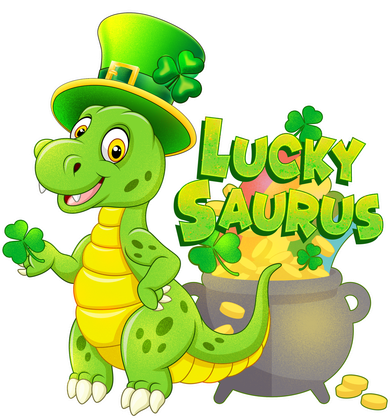 Lucky-Saurus St Patrick's Day Port Authority Basic Backpack