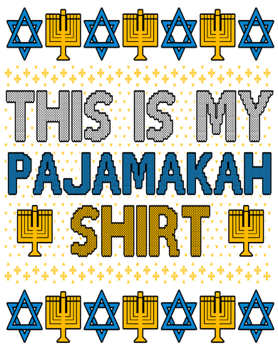 This Is My Pajamakah Shirt Ugly Hanukkah Sweater Santa Hat