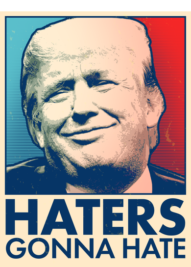 Haters Gonna Hate Poster Pro Trump Toddler Hoodie