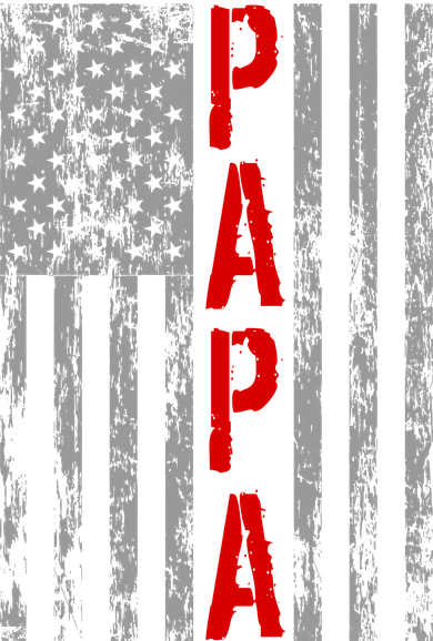 USA PAPA Retro Vintage Flag Toddler Hoodie