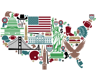 Retro USA State Map of America Women's Tank Top