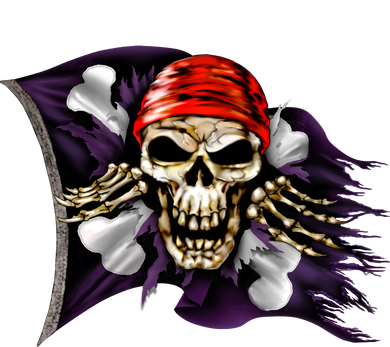 Pirate Skull Flag Toddler T-Shirt