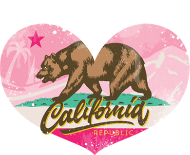 California Republic Heart Backpack