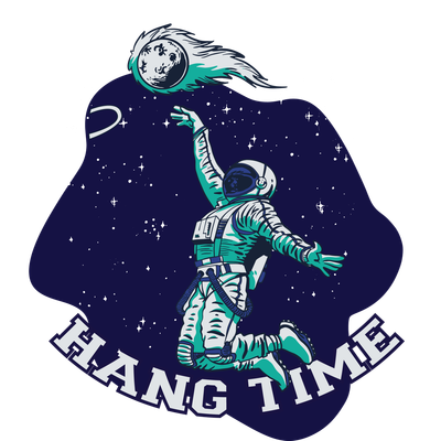 Astronaut Hang Time Basketball Kids T-Shirt