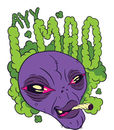 Ayy Lmao Marijuana Alien Women's Hoodie