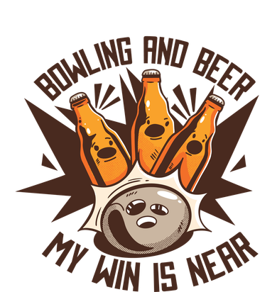 Bowling And Beer Kids Sweatshirt