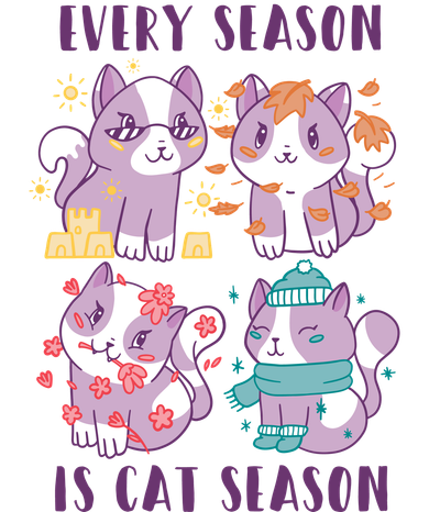 Every Season Is Cat Season Kids Hoodie