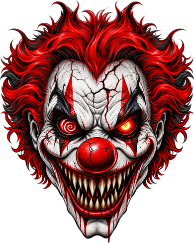 Evil Clown Monster Face Costume Women's Tank Top
