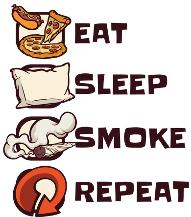 Eat Sleep Smoke Repeat Coffee Mug