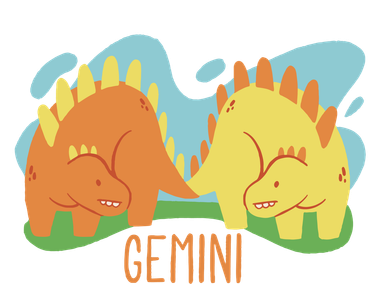 Gemini Dinosaur Bucket Hat