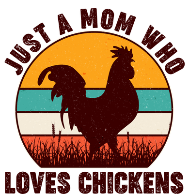 Vintage Just A Mom Who Loves Chickens Coaster