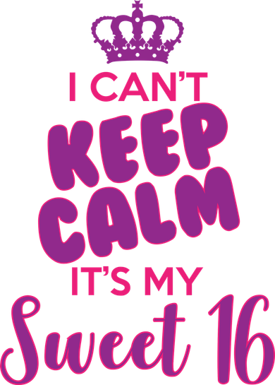 I Can't Keep Calm It's My Sweet 16 Coffee Mug