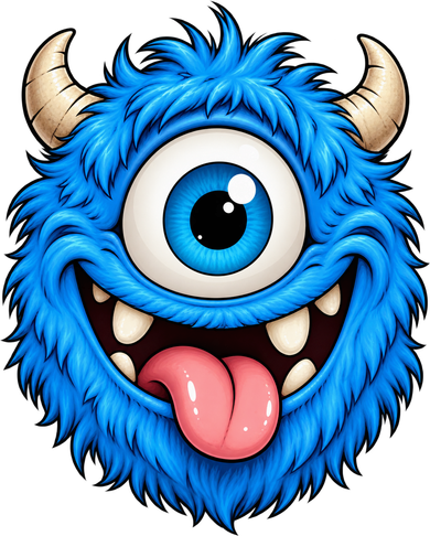 Blue Cyclops Monster Face Costume Women's Sweatshirt