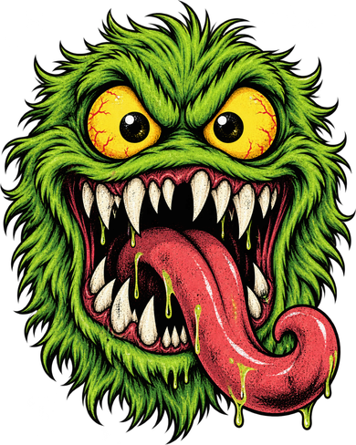 Green Slime Monster Face Costume Women's Tank Top