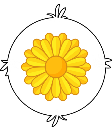 Sunflower Bear Halloween Costume Coaster