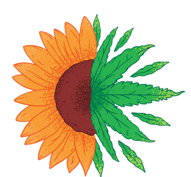 Sunflower Weed Tote Bag