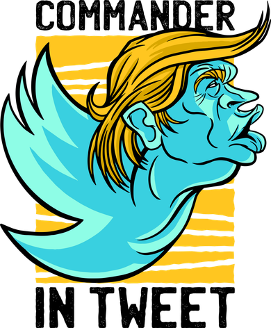 Trump Commander In Tweet Women's Dry Zone Grid Polo