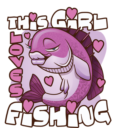 This Girl Loves Fishing Kids T-Shirt