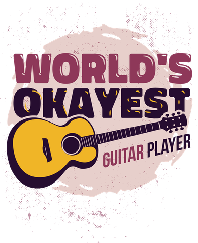 World's Okayest Guitar Player Button