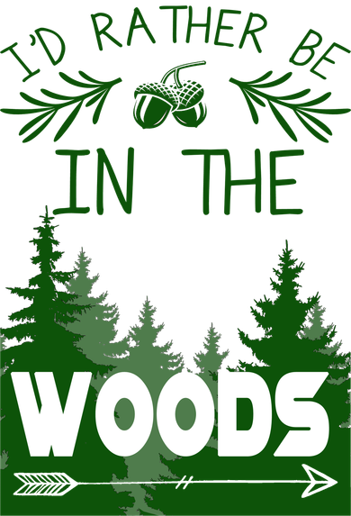 I'd Rather Be In The Woods Funny Hiking Women's Tank Top