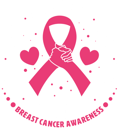 Breast Cancer Awareness Hope Support Love Cure Courage Care Women's V-Neck T-Shirt