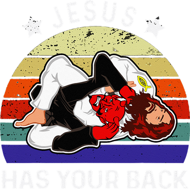 Brazilian Jiu Jitsu Jesus Jesus Has Your Back Doggie Tank