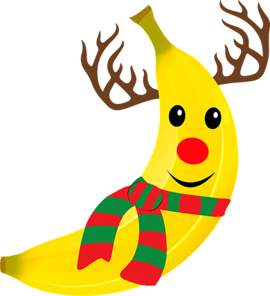 Banana Lover Xmas Gift Ugly Banana Christmas Sweater Baby Bodysuit