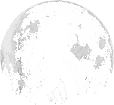 Bigfoot Night Stroll! Cool Full Moon Night & Trees Sasquatch Baby Bodysuit