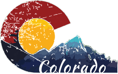 Colorado Flag Themed Mountain Scenery Colorado Doggie Tank