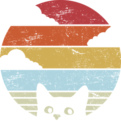 Vintage Sunset Cat Doggie Tank
