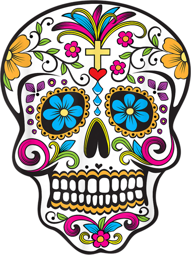 Day Of The Dead Sugar Skull Baby Bodysuit