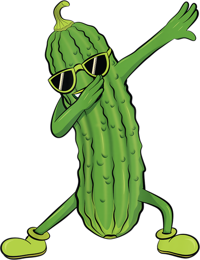 Dabbing Pickle Gift Dancing Cucumber Lover Funny Gifts T-Shirt