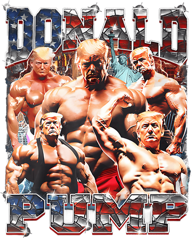 Donald Pump Trump 2024 Weight Lifting Gym Fitness Baby Bodysuit