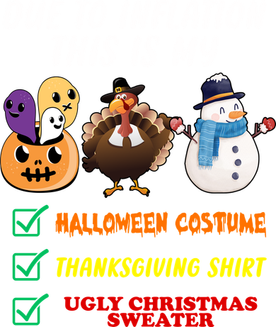 Due To Inflation This Is My Halloween Costume Thanksgiving Christmas Doggie Tank