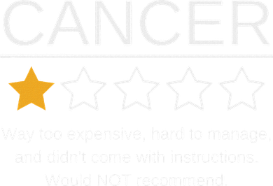 Funny Cancer Awareness One Star Rating Esophageal Ovarian T-Shirt