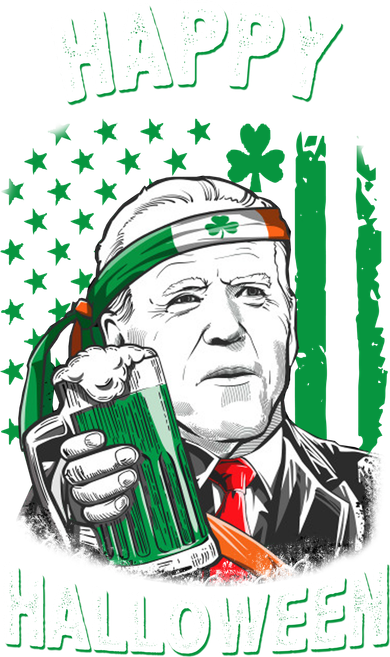 Funny Happy Halloween Joe Biden St Patrick's Day Baby Bodysuit