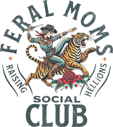Feral Moms Social Club Trendy Mom Apparel Port Authority Basic Backpack