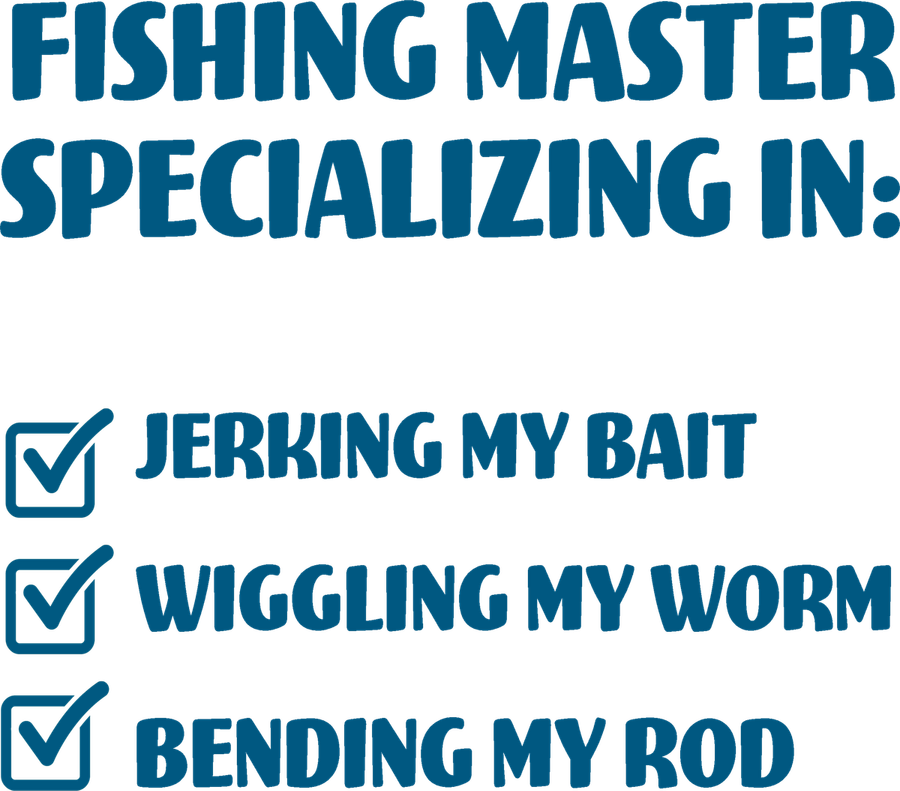 Fishing Master Specializing Ceramic Ornament: Design artwork — front
