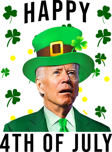 Happy 4th Of July Joe Biden St Patrick's Day Funny Baby Bodysuit