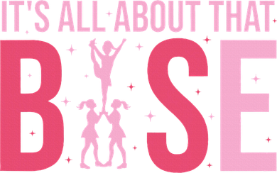 Its All About That Base Cheer Funny Cheerleader Cheerleading Baby Bodysuit