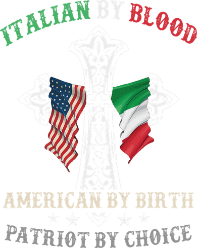 Italian By Blood American By Birth Patriot By Choice Cool Women's V-Neck T-Shirt