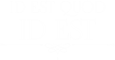 Id Est Quod Id Est It Is What It Is Ro Quote Latin Saying Gift Doggie Tank