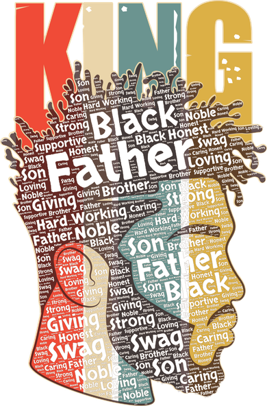 King African American Black Father Women's V-Neck T-Shirt