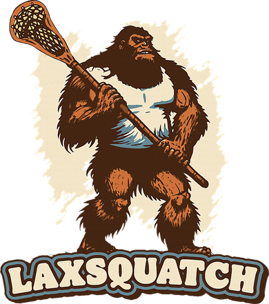 Laxsquatch! Bigfoot Lacrosse Player Funny Sasquatch Lax Doggie Tank