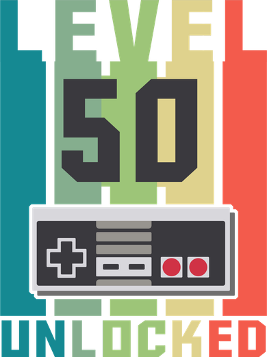 Level 50 Unlocked Funny Retro Gamer Birthday Wool Snapback Cap
