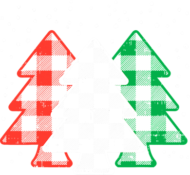 Merry Christmas Tree Buffalo Plaid Red White Green Xmas Baby Bodysuit
