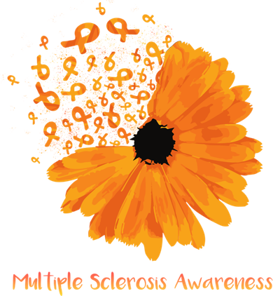 Multiple Sclerosis Awareness Ribbon Flower Ms Hope Fighter Gift T-Shirt