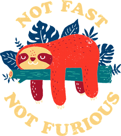 Not Fast Not Furious Dinomike Design Baby Bodysuit