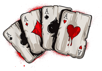 Poker 4 Aces Stud Hands Lucky Souvenir Las Vegas Backpack