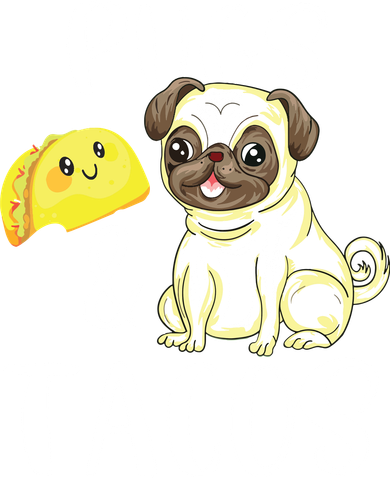 Pugs And Tacos Funny Pug And Tacos Gift Funny Dog Lover T-Shirt